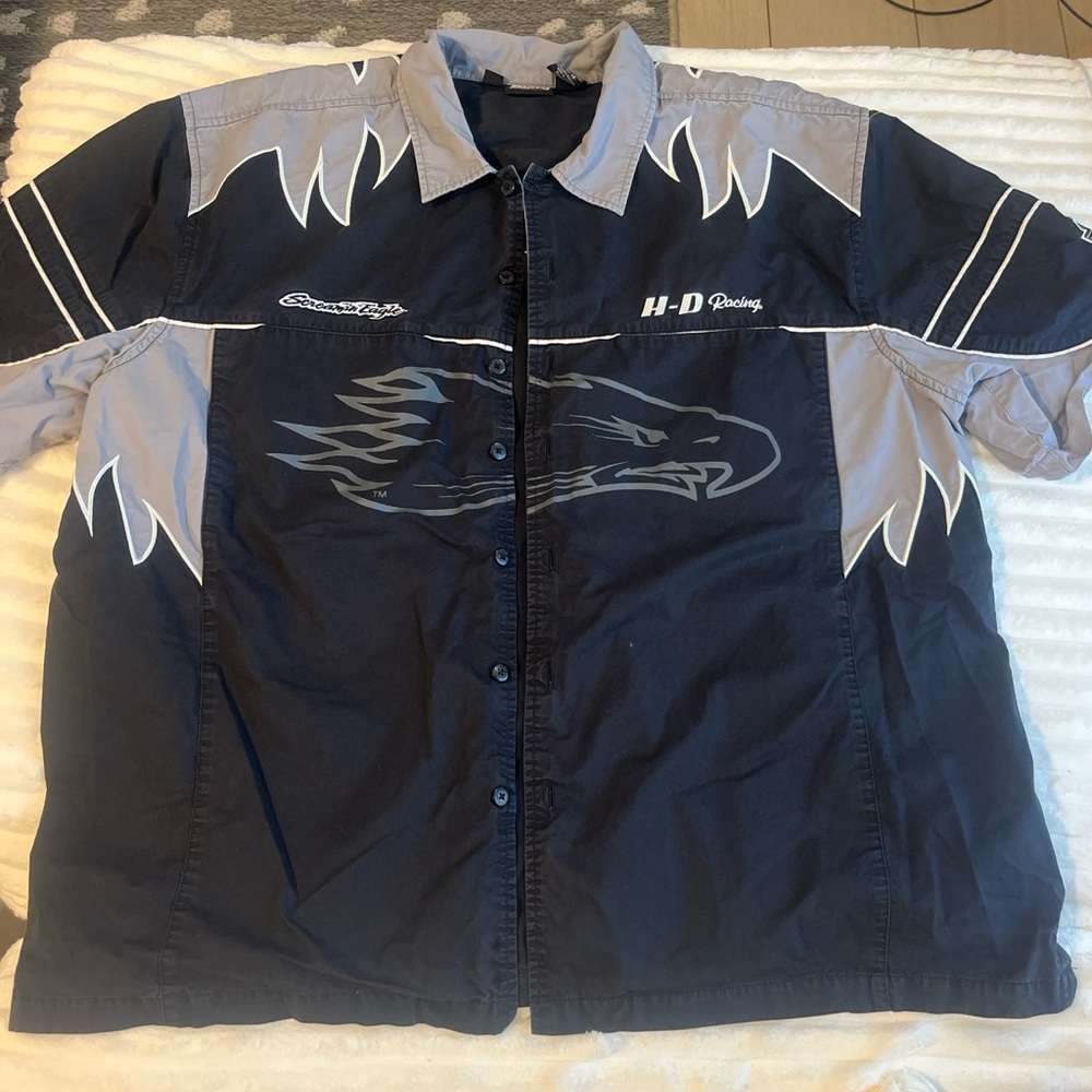 Harley-Davidson Racing Jacket in Black and Gray